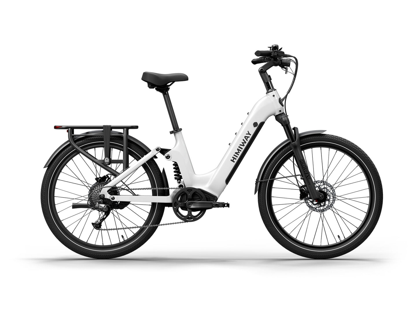 A7 2.0 - Full Suspension Commuter eBike ST White