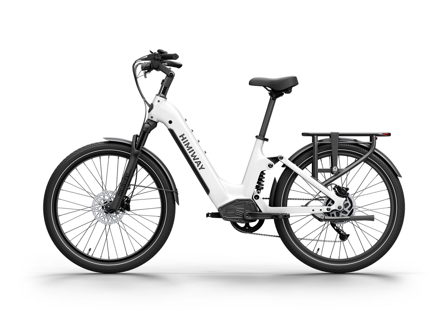 A7 2.0 - Full Suspension Commuter eBike ST White