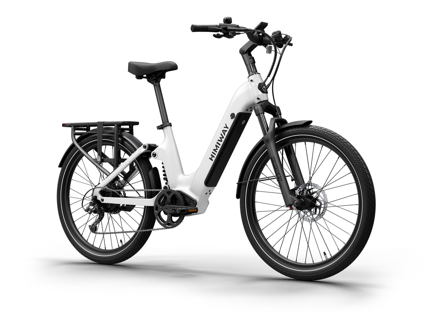 A7 2.0 - Full Suspension Commuter eBike ST White