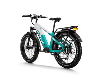 D5 ZEBRA All-terrain Electric Fat Bike-Ocean Blue White