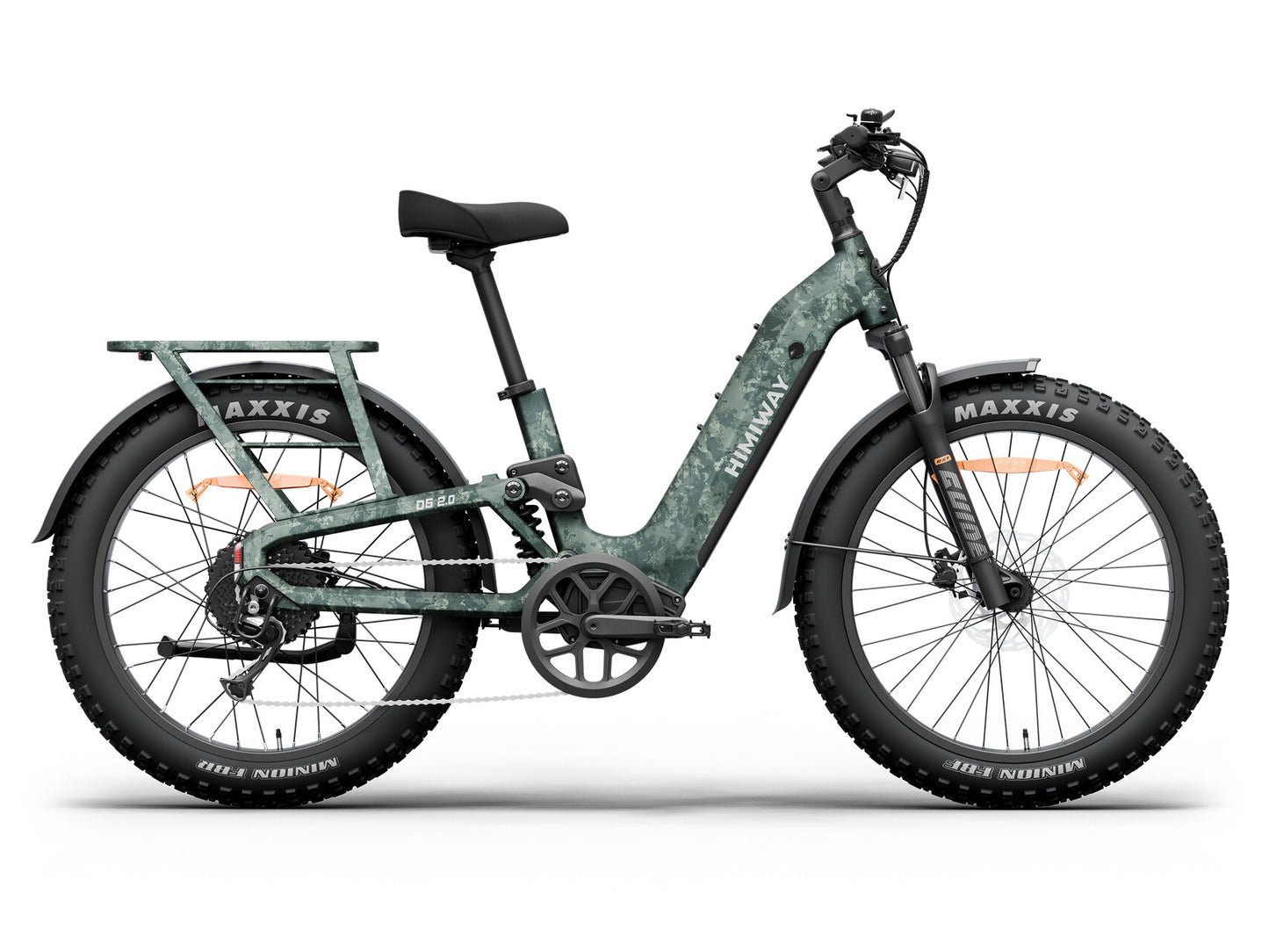 D52.0-Ful Suspension All- terrain Electric Fat Bike-Camo