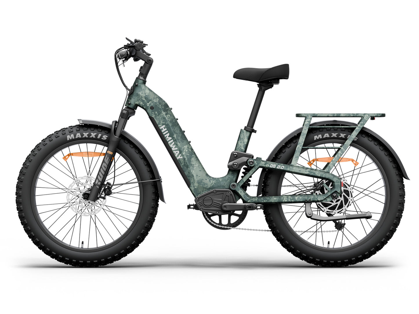 D52.0-Ful Suspension All- terrain Electric Fat Bike-Camo
