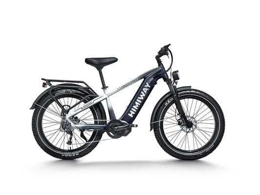 All- terrain Electric Fat Bike D5 PRO-Black White