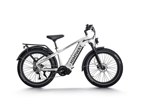 All- terrain Electric Fat Bike D5 PRO-White
