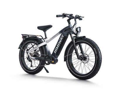 All- terrain Electric Fat Bike D5 PRO-Black White