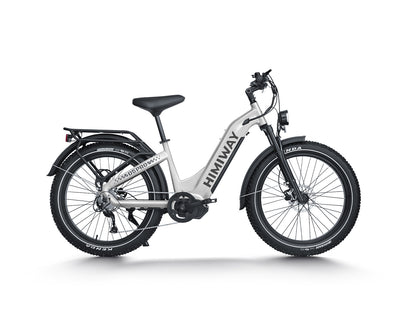All- terrain Electric Fat Bike D5 PRO ST-White