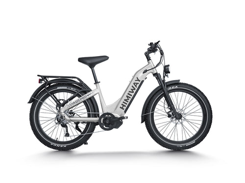 All- terrain Electric Fat Bike D5 PRO ST-White