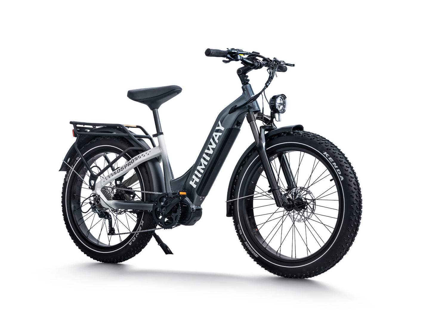 All- terrain Electric Fat Bike D5 PRO ST-Black White