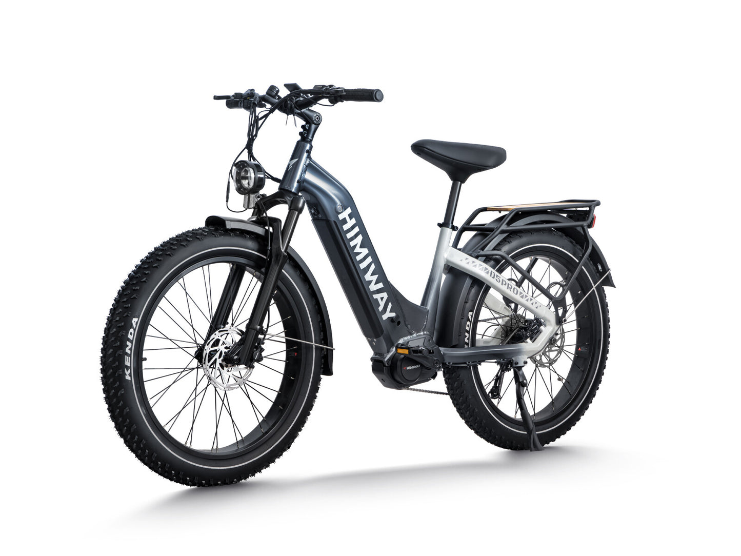 All- terrain Electric Fat Bike D5 PRO ST-Black White