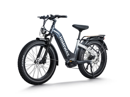 All- terrain Electric Fat Bike D5 PRO ST-Black White