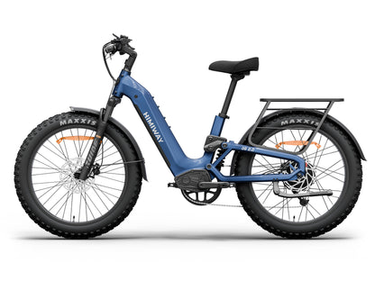 D52.0-Ful Suspension All- terrain Electric Fat Bike- Midnight Blue