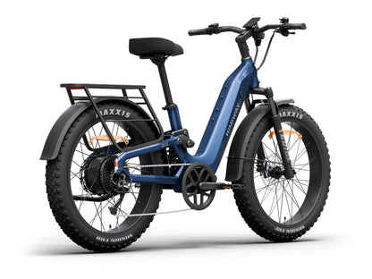 D52.0-Ful Suspension All- terrain Electric Fat Bike- Midnight Blue