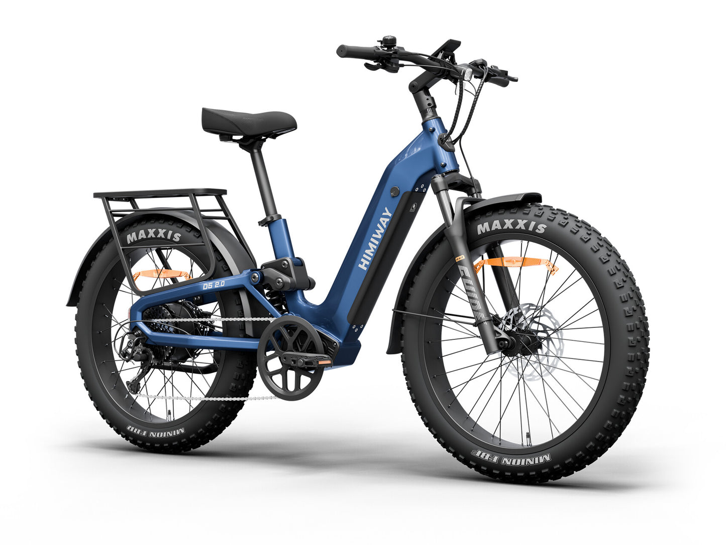 D52.0-Ful Suspension All- terrain Electric Fat Bike- Midnight Blue