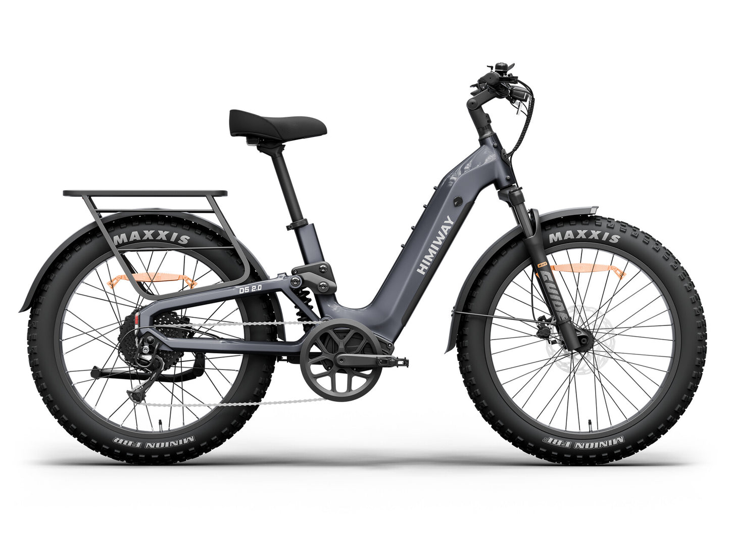 D52.0-Ful Suspension All- terrain Electric Fat Bike-Space Grey