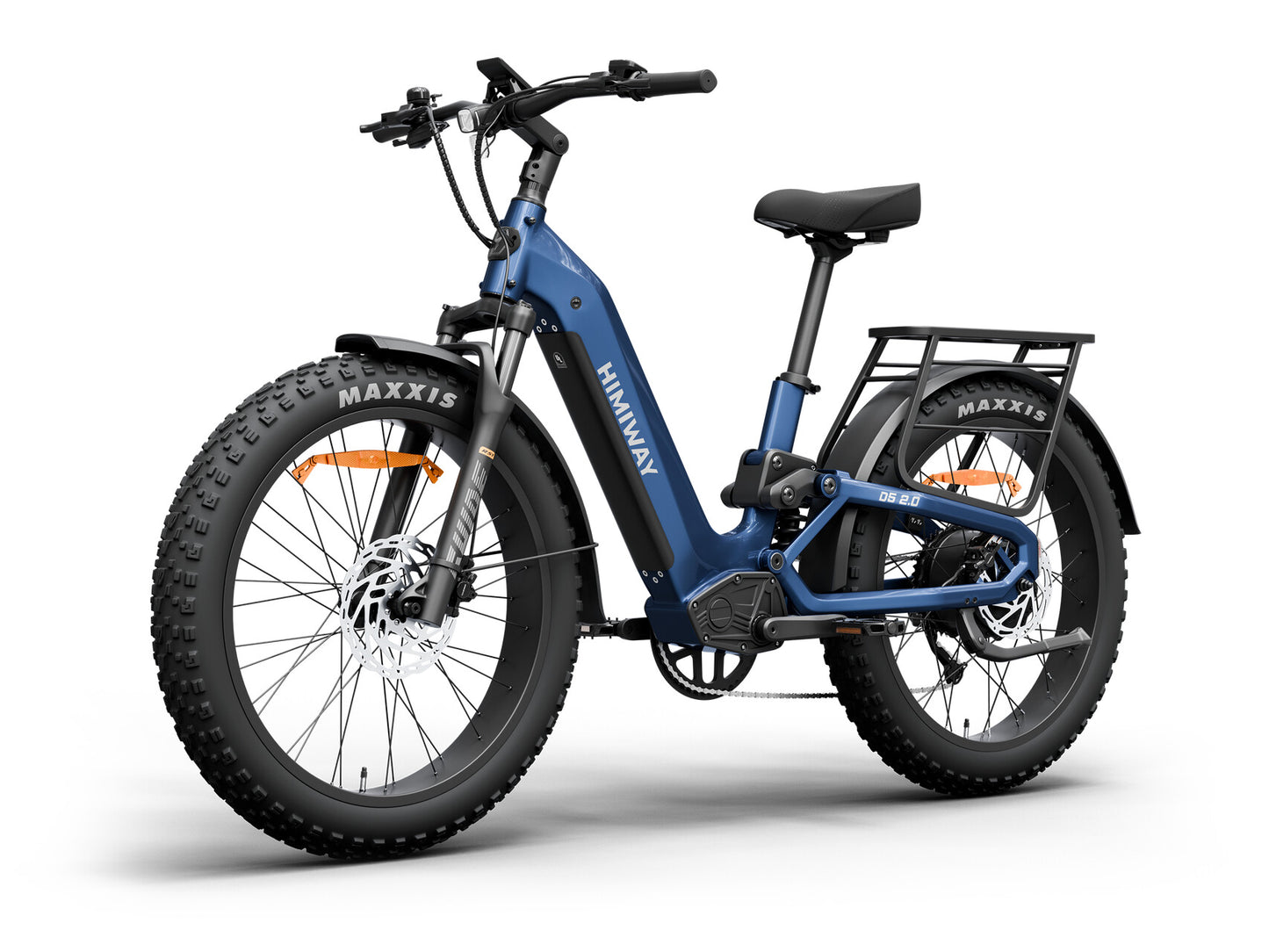 D52.0-Ful Suspension All- terrain Electric Fat Bike- Midnight Blue