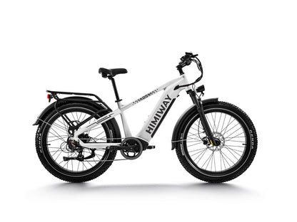 D5 ZEBRA All-terrain Electric Fat Bike-White